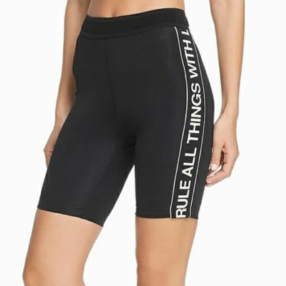 Pam and Gela Grapic Stripe Bike Shorts